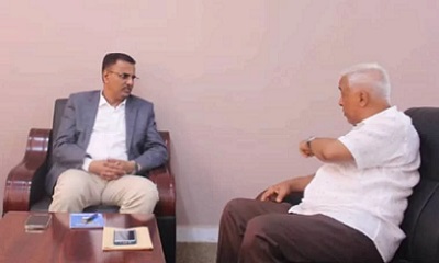 الأمين العام لمحلي حضرموت يبحث مع وكيل مصلحة التأهيل والإصلاح أوضاع السجون في الاقسام الاصلاحية