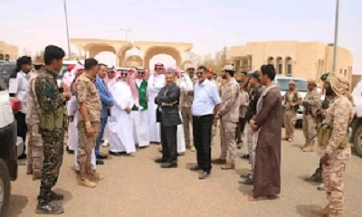 فريق البرنامج السعودي لتنمية وإعادة وإعمار اليمن يطلع ميدانيًا على مخطط مشروع ميناء الوديعة البري الجديد