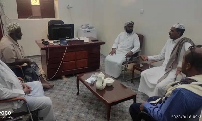 مدير عام الاوقاف والارشاد بالوادي بلفاس في زيارة تفقدية لأدارة مكتب الاوقاف والارشاد بمديرية شبام