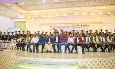 الوكيل الجيلاني يكرم 102 طالب وطالبة خريجي الدفعة 18 بمعهد حضرموت العالي للعلوم الطبية بالمكلا