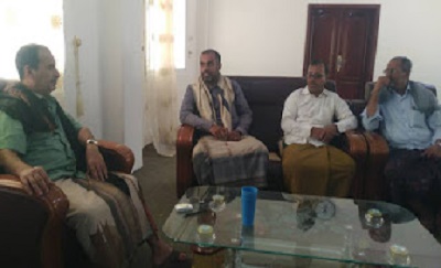 مدير عام مديرية حريضة يلتقي ممثل مكتب الشباب والرياضة وقيادة نادي ريبون