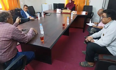 رئيس وأعضاء اللجنة التنسيقية لمشروع عدالة الاحداث يلتقون بمدير مكتب الشؤون الاجتماعية والعمل في الساحل