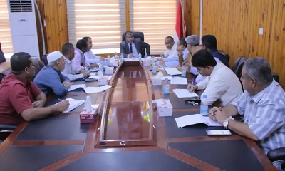 برئاسة الوكيل العامري لجنة التنمية تقر عدد من المشاريع تنموية في مديريات الامتياز للشركات النفطية بوادي حضرموت