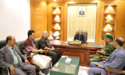 محافظ حضرموت يلتقي رئيس وأعضاء لجنة الهيئة الرئاسية للمجلس الانتقالي الجنوبي