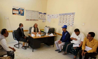 مدير عام مديرية عمد يلتقي بفريق منظمة الصحة العالمية للتقييم و المتابعة بمحور حضرموت