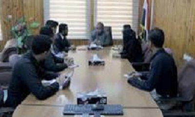 الوكيل العامري يلتقي بقيادة اتحاد طلاب جامعة سيئون ويطلع على الأنشطة العلمية و التدريبية
