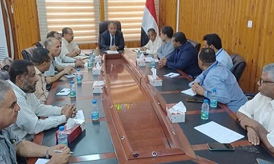 الوكيل العامري يطلع على المشاريع و التدخلات التي تعتزم منظمة الهجرة الدولية تنفيذها في المجالات الخدمية بوادي وصحراء حضرموت