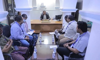 مدير عام مديرية تريم يطلع على المشاريع والتدخلات التي تعتزم منظمة الهجرة الدولية بمديرية تريم