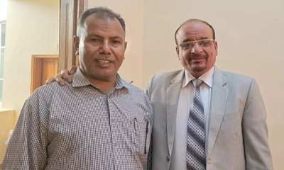 الوكيل التميمي يطمئن على صحة وكيل وادي حضرموت عامر العامري