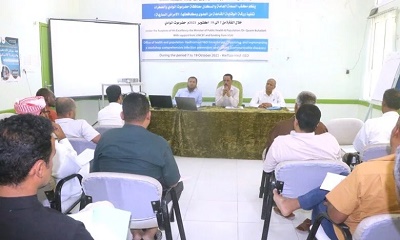 بدء الورشة الوقائية الشاملة من العدوى ومكافحتها لضباط الاتصال ومنسقي الترصد الوبائي بحضرموت الوادي والصحراء