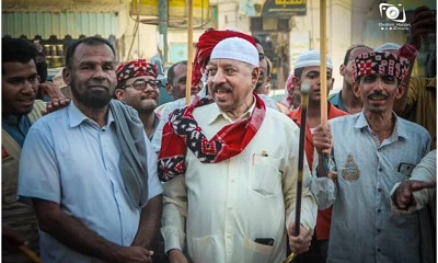 الأمين العام للمجلس المحلي بمديرية تريم يشارك حارة الرضيمة وخيلة مطلع الرباط السنوي