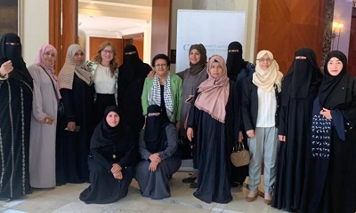 قياديات من دائرة المرأة بمؤتمر حضرموت الجامع يشاركن في ورشة الإدارات النسوية في عمّان