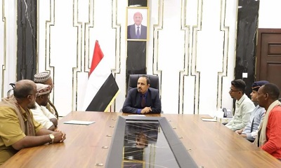 محافظ حضرموت يلتقي الفرقة التوعوية بمكتب الثقافة ويؤكد أهميتها في التأثير وتعزيز الوعي المجتمعي