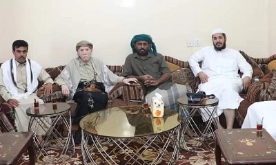 الشيخ بن حبريش يستقبل بالمكلا شيخ شمل قبائل نهد
