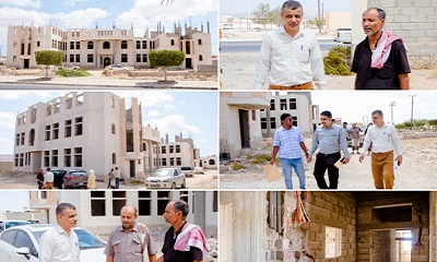 تسليم مشروع استكمال مبنى المجمع الحكومي بمديرية غيل باوزير