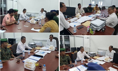 لقاء يناقش العلاقة بين السلطة المحلية بغيل باوزير وإدارة مطار الريان الدولي