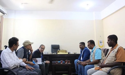 وكيل حضرموت المساعد يلتقي مدير منظمة الاغذية والزراعة وجمعية وادي الثبرة لمستخدمي المياه