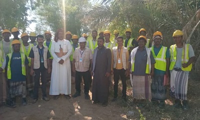 المدير العام السماحي يزور ويتفقد سير العمل في مشروع المساعدات الغذائية مقابل استعادة الأصول 