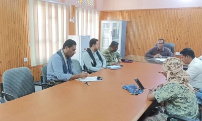 مدير عام الريدة وقصيعر يترأس اجتماعا للجنة الطواري والمكاتب ذات العلاقة