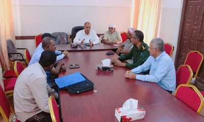 لجنة الطوارئ بمديرية سيئون تناقش استعداداتها المحتملة لمواجهة تأثيرات العاصفة الإعصارية “تيج”