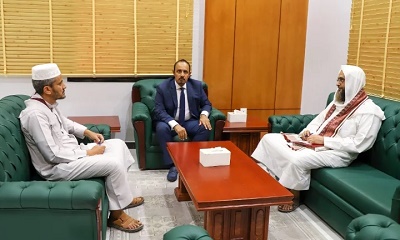 المحافظ بن ماضي يؤكد اهمية دور العلماء والخطباء في التنوير ومساندة جهود التوعية بمخاطر الإعصار