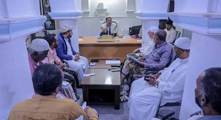 مدير عام مديرية تريم يناقش مقترح للإطار الاستراتيجي لإدارة الطوارئ والاستجابة العاجلة بمديرية تريم