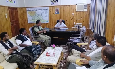 السلطة المحلية بمديرية الديس الشرقية تعلن تشكيل غرفة عمليات طوارئ نظراً للحالة المدارية في البحر العربي وعدم الاستقرار الجوي