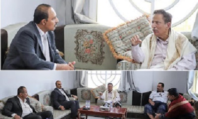 محافظا حضرموت والمهرة يبحثان التعاون والتنسيق لتجاوز آثار الإعصار تيج