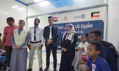 الوكيل الجيلاني يدشن مخيم الحول البصري الذي تنفذه أيادي الخير للتنمية