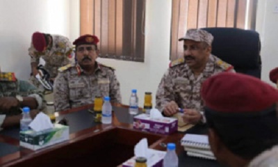 اللواء التميمي يجتمع بقادة الألوية ورؤساء الشعب بالمنطقة العسكرية الثانية