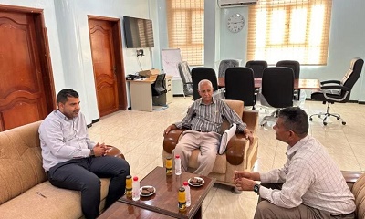 مناقشة سبل تعزيز التنسيق والتعاون بين هيئة الشئون البحرية وميناء عدن