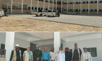 إجراء عملية الاستلام الابتدائي لمشروع مدرسة الأحقاف الأساسية للبنات بمنطقة السوم