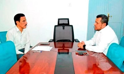 العمودي يناقش الترتيبات الأخيرة لإقامة مخيّم العيون المجاني بهيئة مستشفى سيئون ويستهدف إجراء 400 عملية