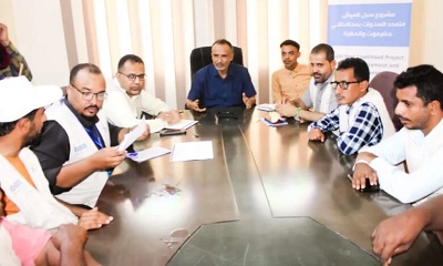 المدير العام لمديرية بروم ميفع يلتقي بفريق مشروع سبل العيش وعدد من الجهات ذات العلاقة في المديرية