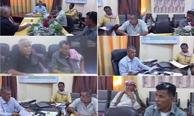 مدير عام مديرية غيل باوزير يشيد بجهود اللجان المجتمعية بمدينة شحير