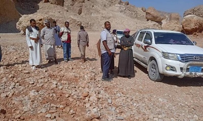 مدير عام شبام يقوم بزيارة مشروع الصمود في القطاع الزراعي الواقع بمنطقة( جب ) ويلتقي مدير عام الاتصالات بوادي وصحراء حضرموت