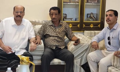 العامري والعمودي في زيارة لوكيل وزارة الداخلية لشؤون المحافظات الشرقية بعد عودته الى ارض الوطن
