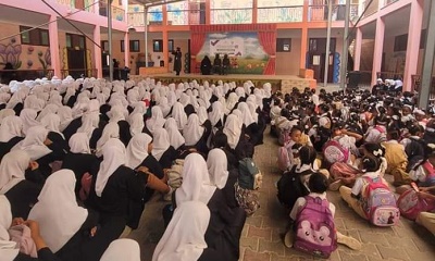 الشرطة النسائية تدشن الحملة التوعوية المدرسية بمدارس المكلا