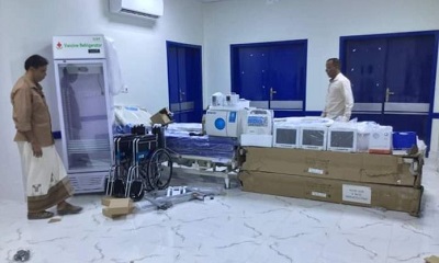 مكتب الصحة بمديرية ساه يتسلم أجهزة ومعدات طبية متنوعة