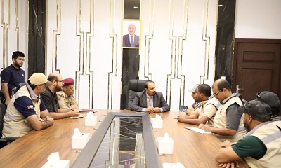 محافظ حضرموت يشيد بتدخلات الهلال الأحمر الاماراتي في الجوانب الانسانية والاغاثية