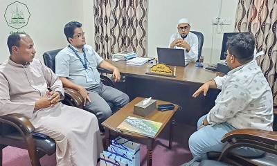 وحدة الخريجين بجامعة الأحقاف تلتقي شركة إنفو سوفت للمعلومات و البرمجيات المحدوده  