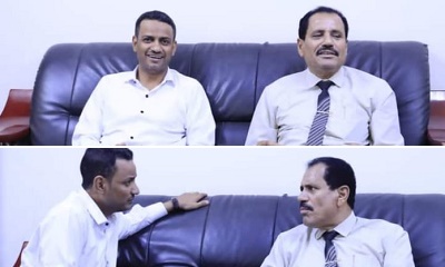 مدير عام مديرية ساه يناقش مع مدير عام كهرباء وادي حضرموت سبل تحسين كهرباء المديرية