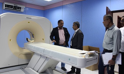 الوكيل باصريح و الجمحي يزورون مبنى مستشفى حضرموت العام الجديد بمنطقة 40 شقة بالمكلا