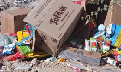 إتلاف مواد غذائية منتهية الصلاحية في مديرية السوم