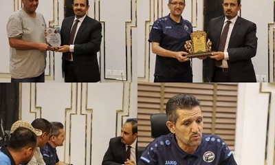 قيادة بعثة منتخبنا الوطني للناشئين تُكرّم محافظ حضرموت لدعمه انجاح معسكر المنتخب بالمكلا