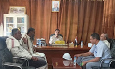 التوقيع على عقد تنفيذ مشروع ربط خط التضامن بالطريق العام الدائري بالقطن