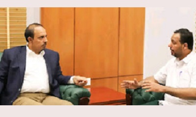 محافظ حضرموت يبحث مع وزير التربية والتعليم سير العملية التعليمية بالمحافظة