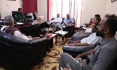 ‏الشيخ بن حبريش يجتمع برؤساء وممثلي فروع الأحزاب السياسية بحضرموت