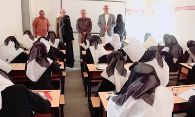 مدير عام سيئون يتفقد سير إمتحانات إنهاء الفصل الدراسي الأول للعام الدراسي 2023/2024م