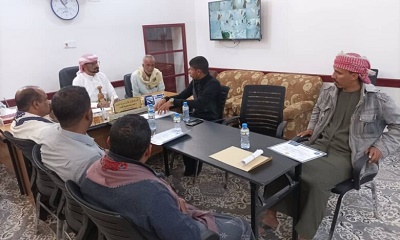 مدير عام شبام يقف مع نقابة مهندسي حضرموت على احتياجات مهندسي المديرية